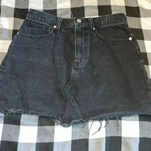 MADEWELL black denim skirt size 28